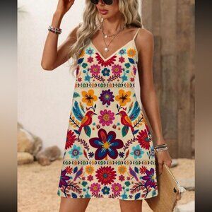 Floral Multicolor Summer Dress